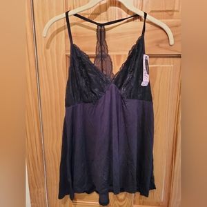 NWT  Felina Jezebel Cami and Tap pant set in Black - Sixe XL